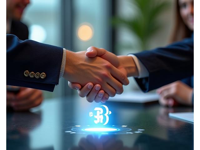 Espor etkinliği için sponsorluk anlaşmasını gösteren iki el