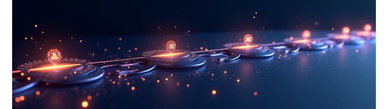 Sanal para entegrasyon sürecinin aşamalarını gösteren bir zaman çizelgesi